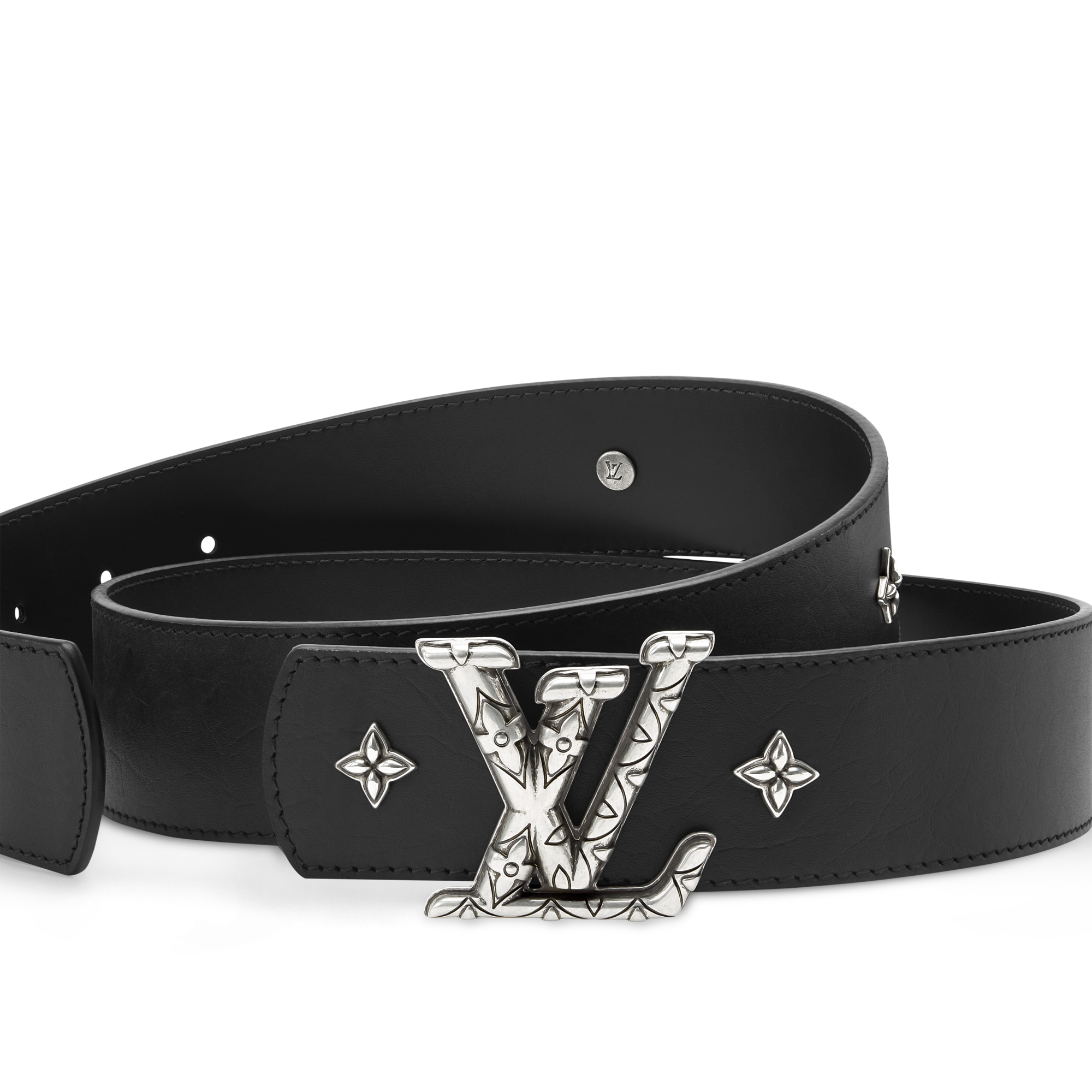 LV Dimension Drift Flower Studs 40mm Reversible Belt - Men